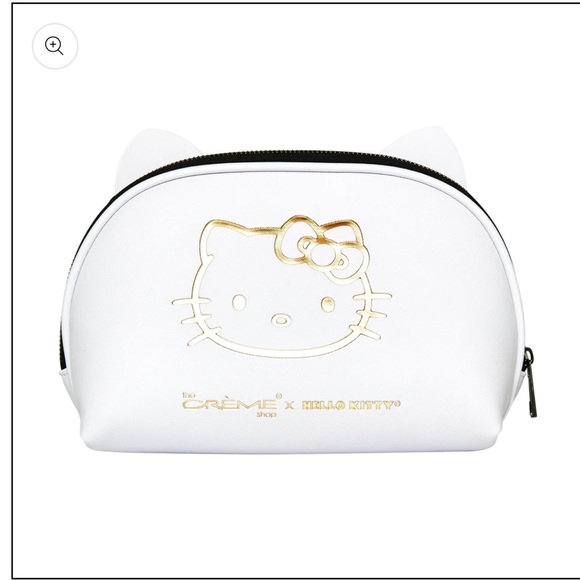 Hello Kitty Makeup Bag - Creme Shop Gold Holiday Edition - Picture 2 of 2